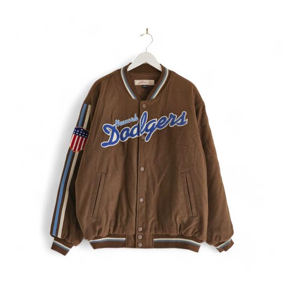 Newark Dodgers Negro Leagues JC Freeman and Son 1920s Wool Brown Jacket Mens XXL - Picture 1 of 8